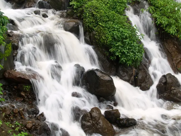The Amboli waterfall in the monsoon